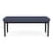 Lesro Lenox Steel 2 Seat Bench, Denim (Blue) Seat, Denim Back, 45 W 21 L 18.5 H, Linette Vinyl Seat LS2001 - alternate 1